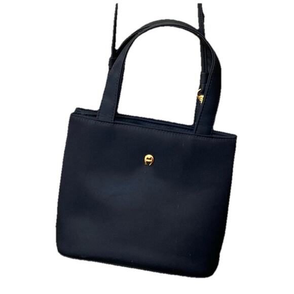 Etienne Aigner Women’s Bag Small Cross Body Purse Classy Minimalist Black - Picture 1 of 16